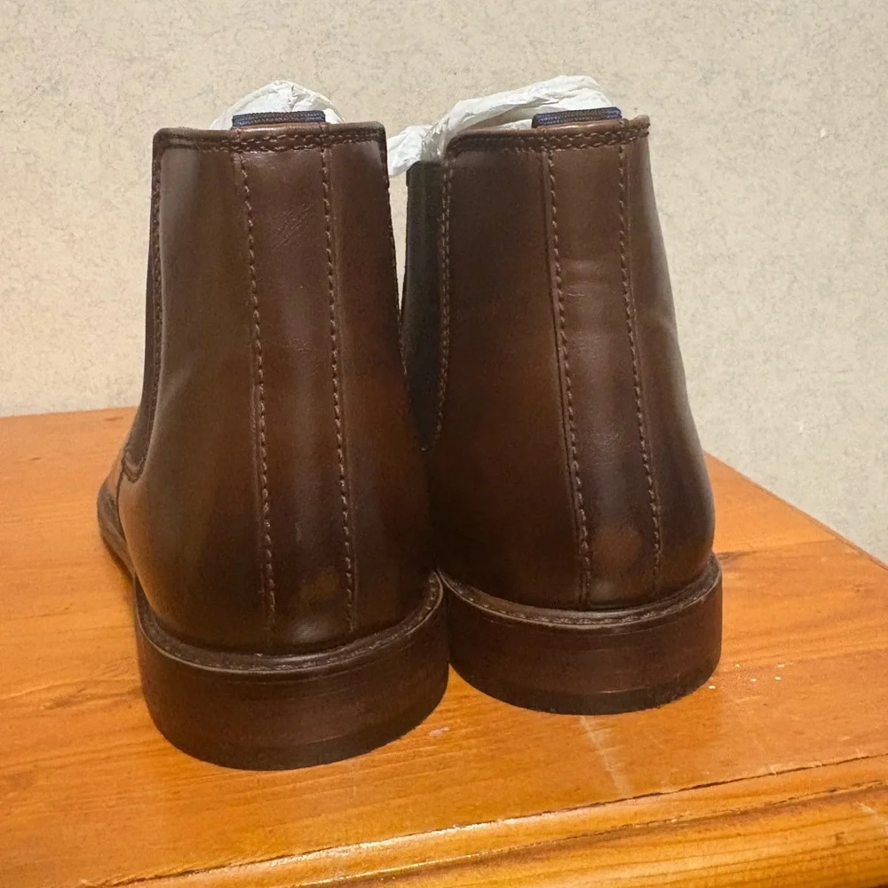 Mix No. 6 Men's Brown leather Aleder Chelsea Ankle Boot Size 13